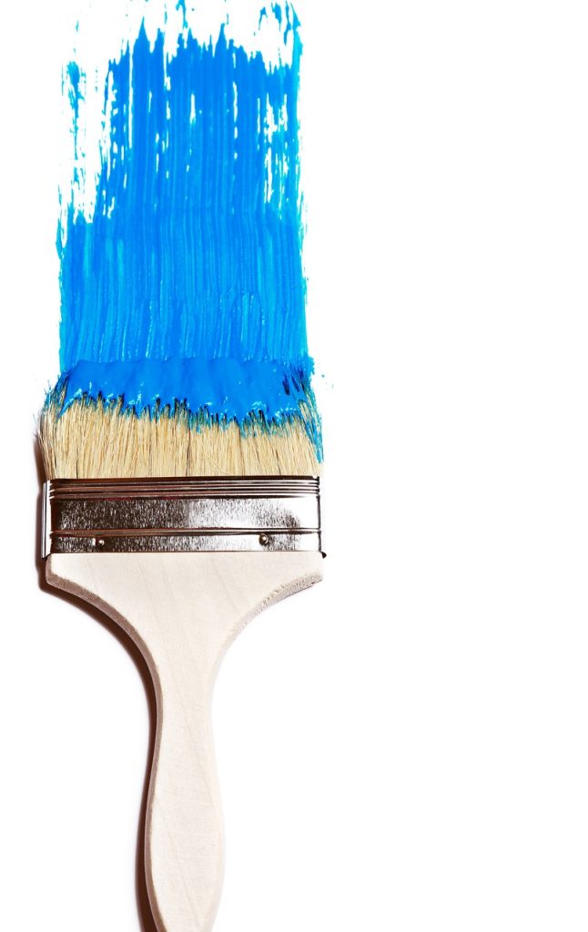 blue, paint, white, wall, painting, creative, creativity, painted, artistic, color, brush, arts